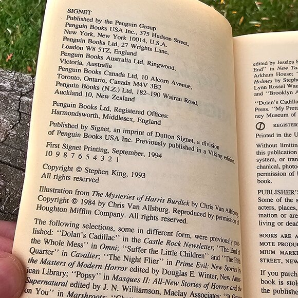 paperback fiction Nightmares and Dreamscapes by Stephen King 1st Signet pub 1994 - Picture 6 of 10